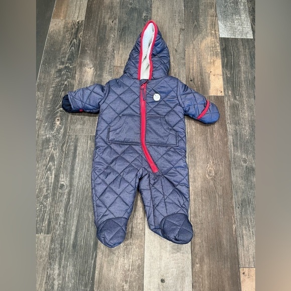 Rothschild Baby Boys/girls Denim Like Quilt Pram Navy 3-6 months NWOT. - Picture 1 of 5